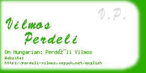 vilmos perdeli business card